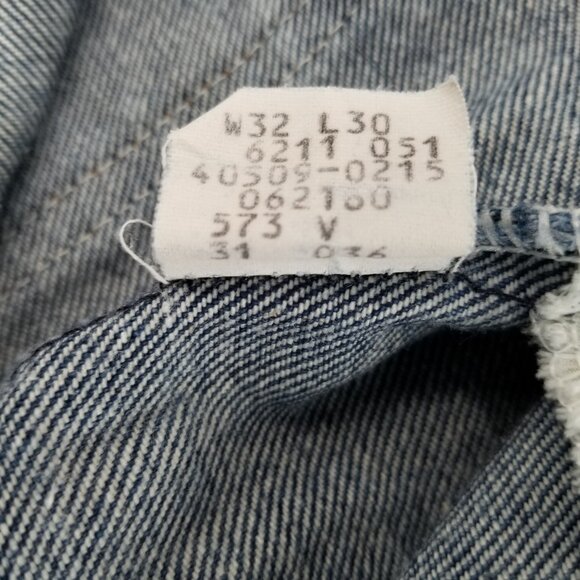 Vintage Levi's 40506-0215 Orange Tab Straight Leg Denim Jeans Size 30x30 - Picture 12 of 12